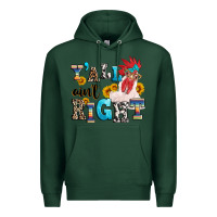 Sports Green Y'all ain't right crazy Premium Hoodie - texasbilliewilder