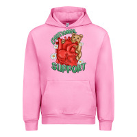 Fuchsia Pink emotional support Urban Hoodie - MaliasSmallBusiness