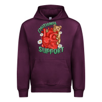 Mauve Wine emotional support Urban Hoodie - MaliasSmallBusiness