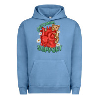 Pigment Pebble Blue emotional support Urban Hoodie - MaliasSmallBusiness