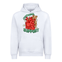 White emotional support Urban Hoodie - MaliasSmallBusiness
