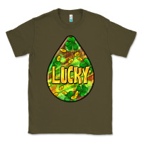 Army Green St.patrick's teardrop earrings Classic Tee - FaDigitalArtStudio