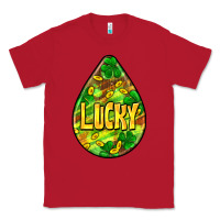 Red St.patrick's teardrop earrings Classic Tee - FaDigitalArtStudio