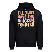 Black i'll just have the chicken tenders Urban Hoodie - MaliasSmallBusiness