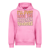 Fuchsia Pink i'll just have the chicken tenders Urban Hoodie - MaliasSmallBusiness