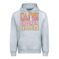 Heather Grey i'll just have the chicken tenders Urban Hoodie - MaliasSmallBusiness