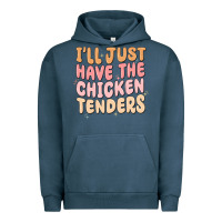 Pigment Midnight Navy i'll just have the chicken tenders Urban Hoodie - MaliasSmallBusiness