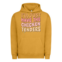Pigment Peanut Butter i'll just have the chicken tenders Urban Hoodie - MaliasSmallBusiness