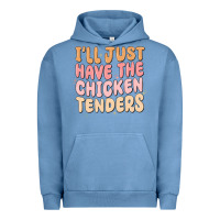 Pigment Pebble Blue i'll just have the chicken tenders Urban Hoodie - MaliasSmallBusiness