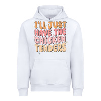 White i'll just have the chicken tenders Urban Hoodie - MaliasSmallBusiness