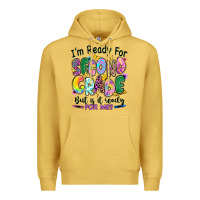 Antique Gold I'm ready for second grade but is it ready for me Premium Hoodie - RanaPortraitStore