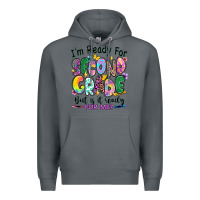 Rock I'm ready for second grade but is it ready for me Premium Hoodie - RanaPortraitStore