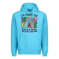 Ocean Blue I'm ready for second grade but is it ready for me Premium Hoodie - RanaPortraitStore