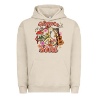 Pigment French Oak hippie soul Urban Hoodie - MaliasSmallBusiness