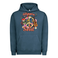 Pigment Midnight Navy hippie soul Urban Hoodie - MaliasSmallBusiness
