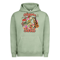 Pigment Oil Green hippie soul Urban Hoodie - MaliasSmallBusiness