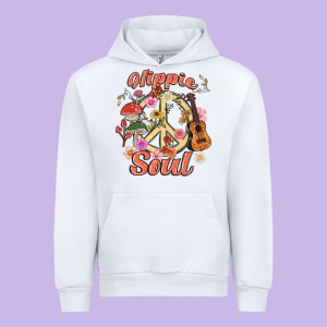Hippie Soul Urban Hoodie Designed By Maliassmallbusiness