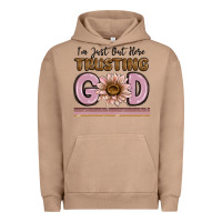 Pigment Burro im just out here trusting god Urban Hoodie - MaliasSmallBusiness