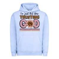 Pigment Grape Ice im just out here trusting god Urban Hoodie - MaliasSmallBusiness