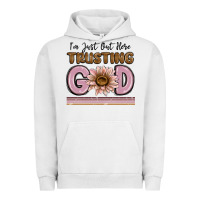Pigment Lunar Rock im just out here trusting god Urban Hoodie - MaliasSmallBusiness