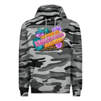 Slate Camo Hello Kindergarten Premium Hoodie - RanaPortraitStore