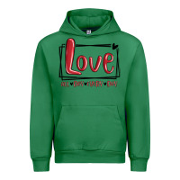 Emerald love all day every day hearts Urban Hoodie - MaliasSmallBusiness