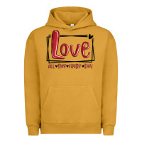 Pigment Peanut Butter love all day every day hearts Urban Hoodie - MaliasSmallBusiness