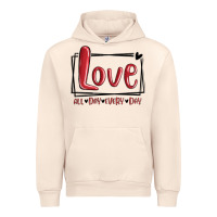 Sandshell love all day every day hearts Urban Hoodie - MaliasSmallBusiness
