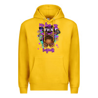 Lemon minding my own business afro messy bun Premium Hoodie - texasbilliewilder