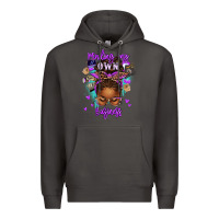 Smoke minding my own business afro messy bun Premium Hoodie - texasbilliewilder