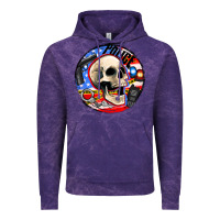 Cloud Purple police skull and police equipment Vintage Hoodie - AdoDesignShop
