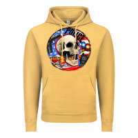 Vintage Mustard police skull and police equipment Vintage Hoodie - AdoDesignShop