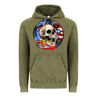 Vintage Olive police skull and police equipment Vintage Hoodie - AdoDesignShop