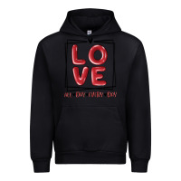 Black love all day every day Urban Hoodie - MaliasSmallBusiness