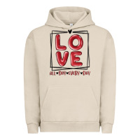 Pigment French Oak love all day every day Urban Hoodie - MaliasSmallBusiness