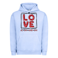Pigment Grape Ice love all day every day Urban Hoodie - MaliasSmallBusiness