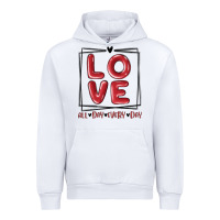 White love all day every day Urban Hoodie - MaliasSmallBusiness