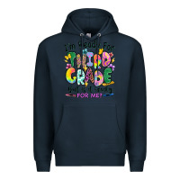 Navy I'm ready for third grade but is it ready for me Premium Hoodie - RanaPortraitStore