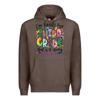 Coffee I'm ready for third grade but is it ready for me Premium Hoodie - RanaPortraitStore