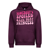 Mauve Wine somebodys spoiled back seat princess Urban Hoodie - MaliasSmallBusiness