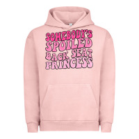 Pigment Salmon somebodys spoiled back seat princess Urban Hoodie - MaliasSmallBusiness