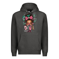 Charcoal Heather afro messy bun diva life Premium Hoodie - texasbilliewilder