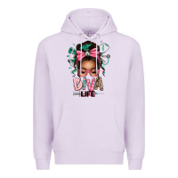 Afro Messy Bun Diva Life Premium Hoodie | Teevron