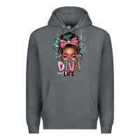 Rock afro messy bun diva life Premium Hoodie - texasbilliewilder
