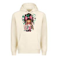 Tofu afro messy bun diva life Premium Hoodie - texasbilliewilder