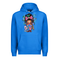 True Royal afro messy bun diva life Premium Hoodie - texasbilliewilder
