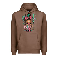 Chestnut afro messy bun diva life Premium Hoodie - texasbilliewilder