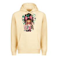 Afro Messy Bun Diva Life Premium Hoodie | Teevron