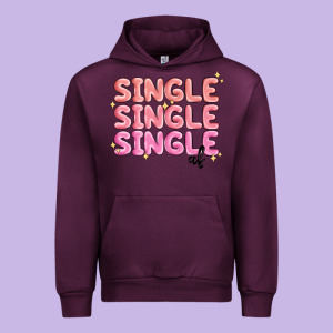 Single Single Single Af Urban Hoodie Designed By Maliassmallbusiness