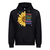 Black she is strong fearless warm loving mom Urban Hoodie - MaliasSmallBusiness
